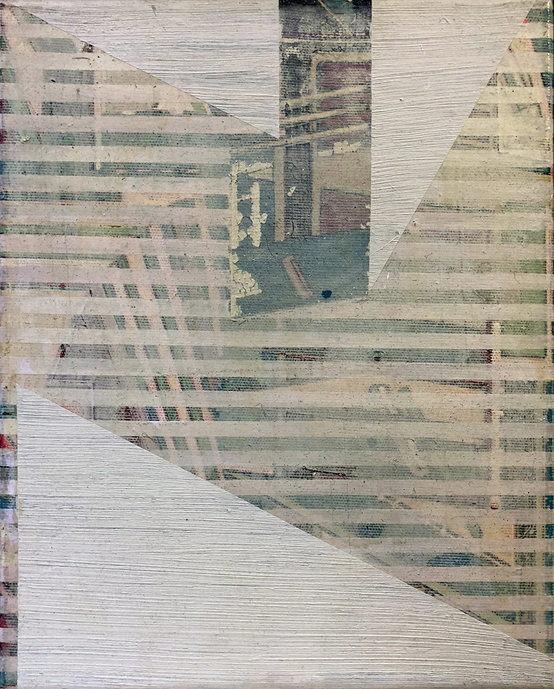 Jan Muche, Senza titolo, 2015, acrilico e fissativo da nave su tela, cm 30x25