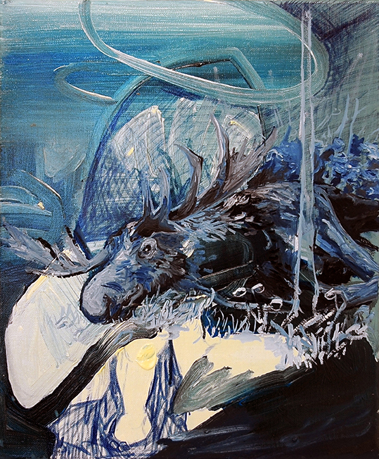 Manuel Portioli, Lifelong hope, 2013, tecnica mista su tela, 46x38 cm
